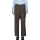 Gucci Grey Wool Symbols Check Trousers