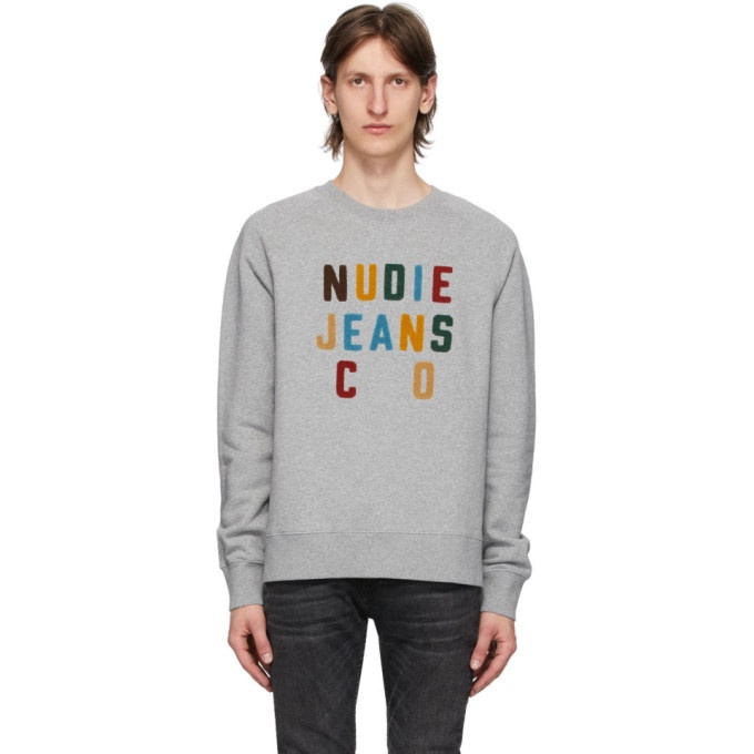Photo: Nudie Jeans Grey Melvin Sweatshirt
