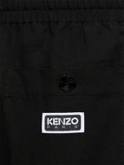KENZO PARIS Cotton & Linen Cargo Jogging Pants