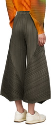 PLEATS PLEASE ISSEY MIYAKE Khaki Thicker Bottoms 2 Trousers