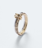 Spinelli Kilcollin Virgo Petite sterling silver and 18kt gold ring with diamonds