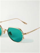 Jacques Marie Mage - Hartana Round-Frame Gold-Tone Beta Titanium Sunglasses