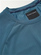 Castore - Active Two-Tone Perforated Stretch-Jersey T-Shirt - Blue