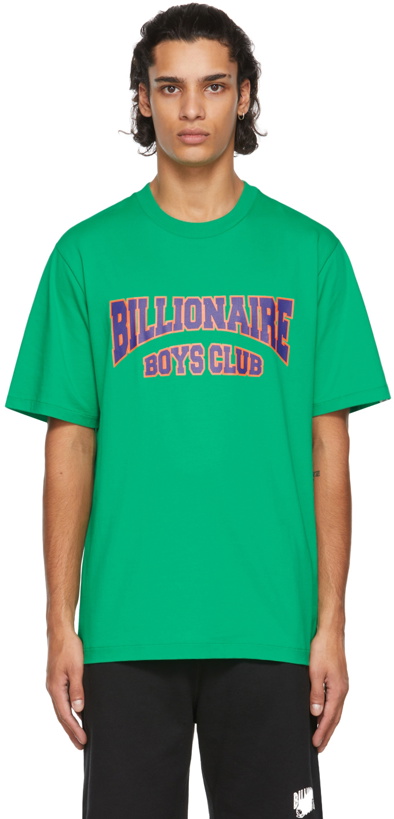 Photo: Billionaire Boys Club Green Varsity Logo T-Shirt