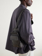 Berluti - Périple Logo-Debossed Scritto Full-Grain Leather Pouch - Gray