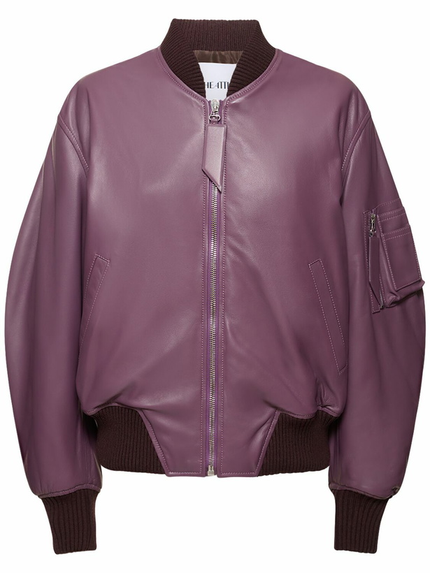 Photo: THE ATTICO - Anja Leather Bomber Jacket