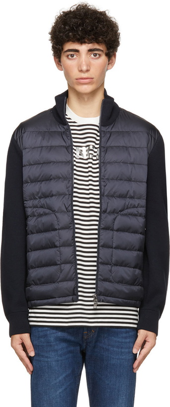 Photo: Moncler Navy Down Zipper Jacket