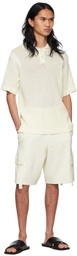 ANDREĀDAMO SSENSE Exclusive Off-White Viscose Polo
