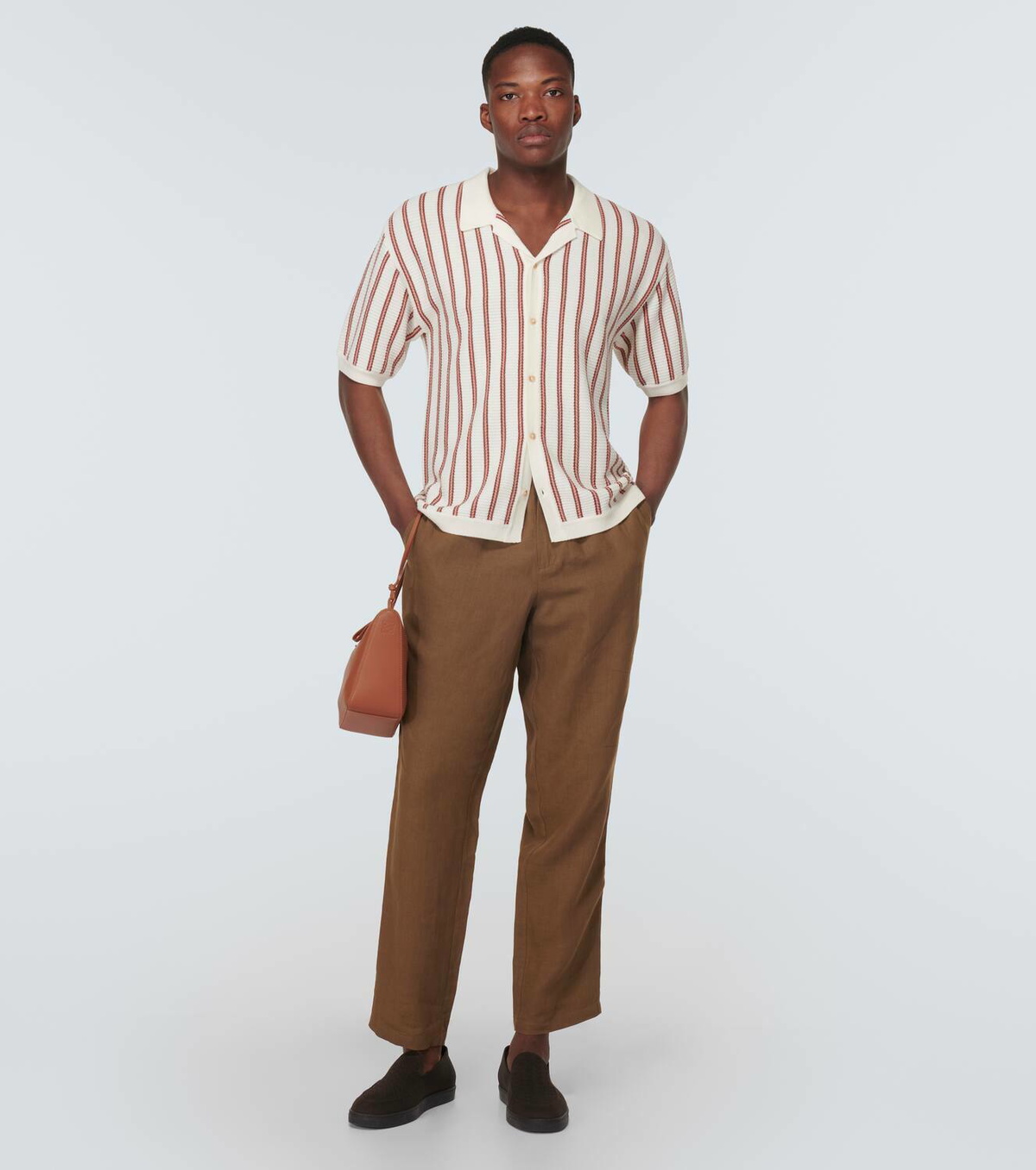 King & Tuckfield Striped wool shirt