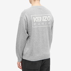 Kenzo Men's Back Logo Crew Knit in Misty Grey