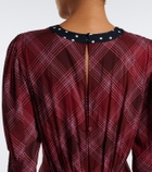 Rixo Meg plaid and polka-dot maxi dress
