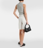 Brunello Cucinelli Pleated cotton and linen Bermuda shorts