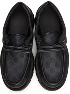 Gucci Black Interlocking G Lace-Up Boots