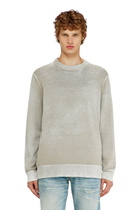 Diesel Jumper with faded reverse print - Knitwear Mens in Grey