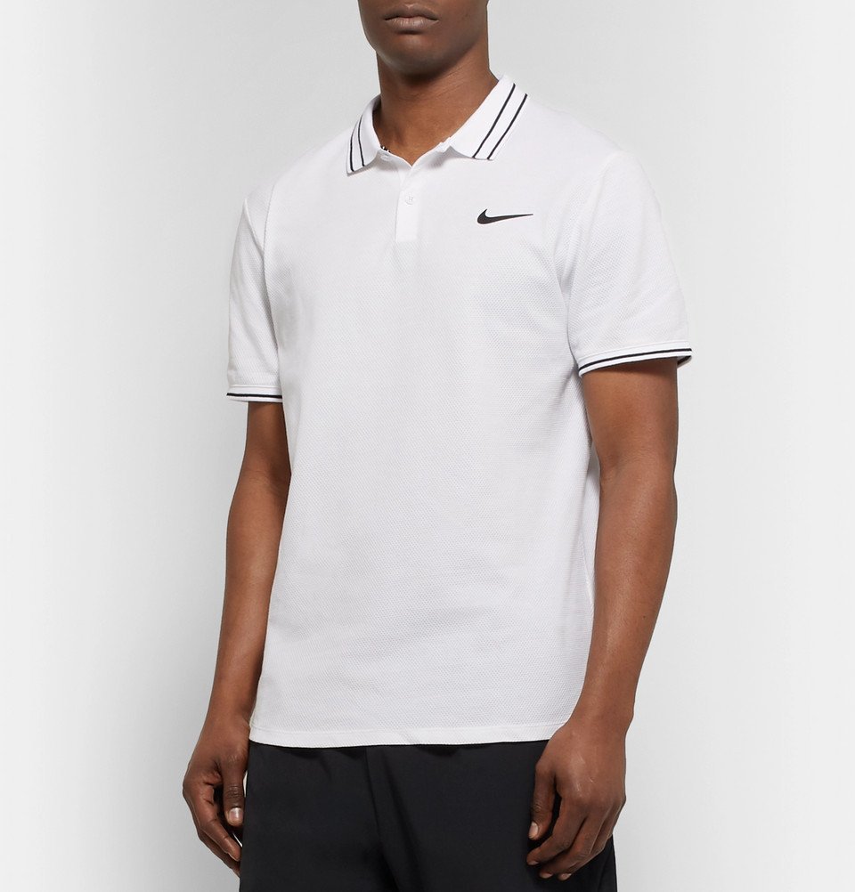 Nike shops court advantage polo white