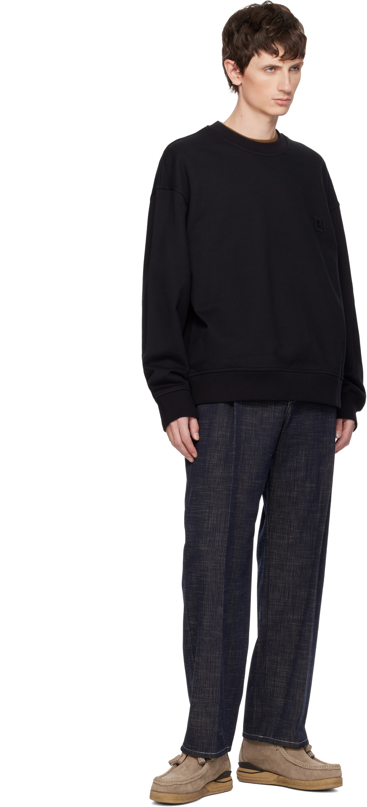 WOOYOUNGMI Black City Graphic Sweatshirt