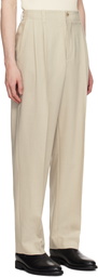 Golden Goose Beige Wool Blend Trousers