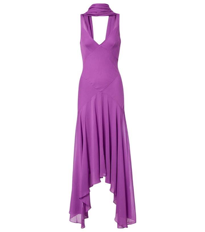 Photo: De La Vali Mystica asymmetric georgette midi dress