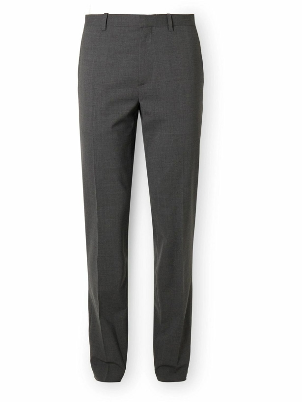 Photo: Theory - Mayer Tapered Virgin Wool-Blend Suit Trousers - Gray
