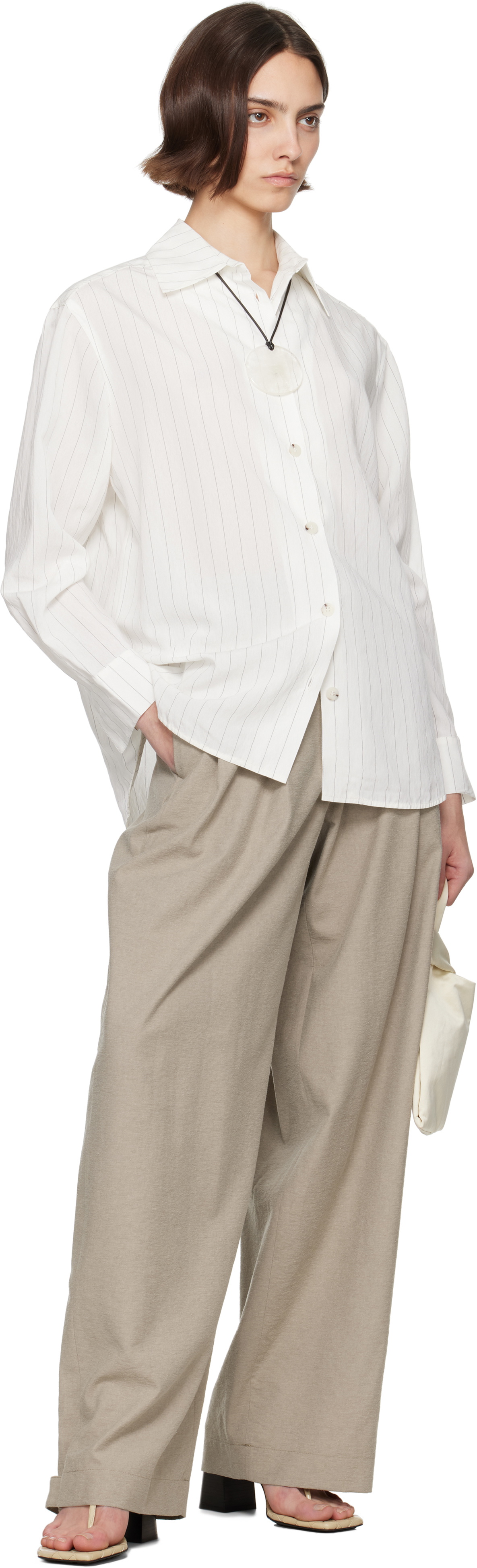 Nanushka Beige Jenci Trousers