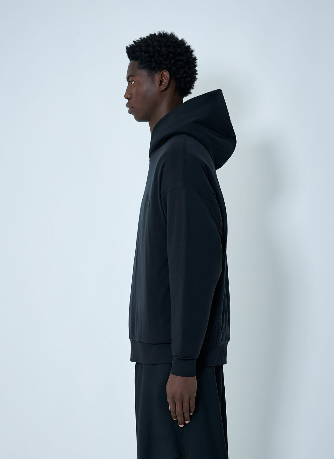Y-3 Logo Motif Hooded Sweatshirt