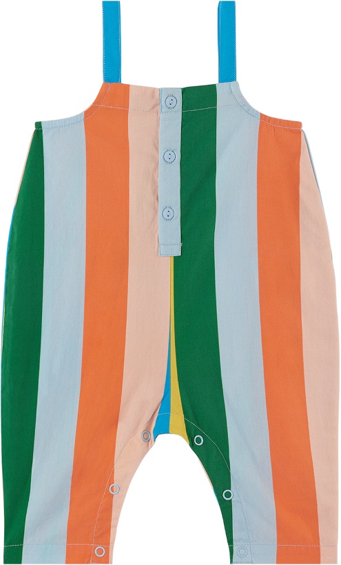 Photo: TINYCOTTONS Baby Multicolor Striped Overalls