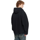 Balenciaga Black Hooded Zip-Up Jacket