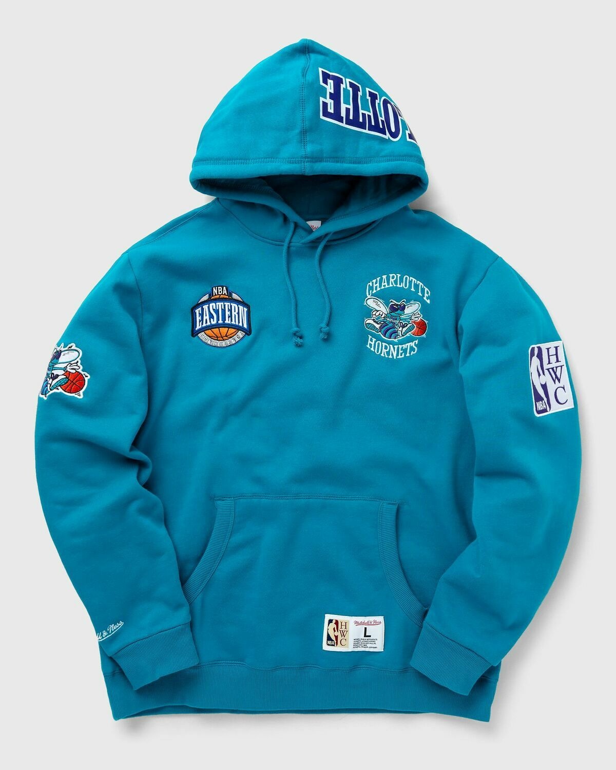 Mitchell & Ness Nba M&N City Collection Fleece Hoodie Hornets Blue - Mens - Hoodies/Team Sweats