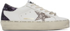Golden Goose White & Purple Hi Star Classic Sneakers