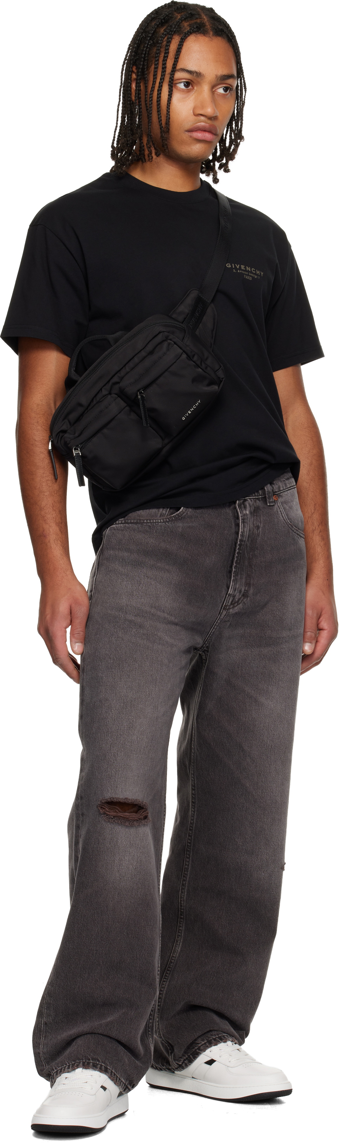 Givenchy Black Essential U Nylon Belt Bag