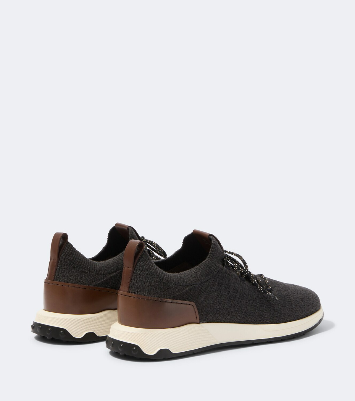 Tod's Knitted leather-trimmed sneakers