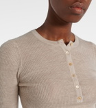 Gabriela Hearst Julian cashmere and silk Henley shirt