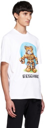 Moschino White Robot Bear T-Shirt
