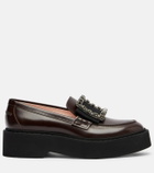 Roger Vivier Viv' Rangers leather platform loafers