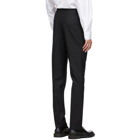 Husbands Black Tapered High Waist Trousers