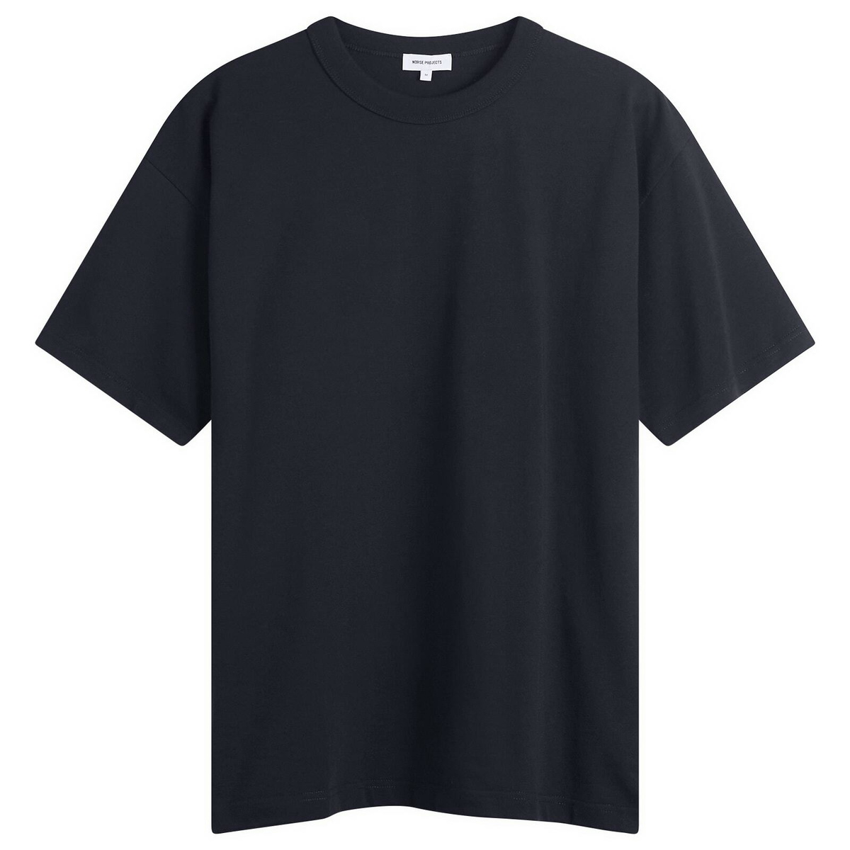 Norse Projects Men's Snekkersten Back Arch Logo T-Shirt in Dark Navy