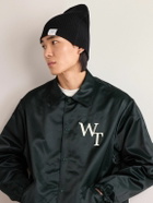 WTAPS - Logo-Appliquéd Ribbed Cotton-Blend Beanie