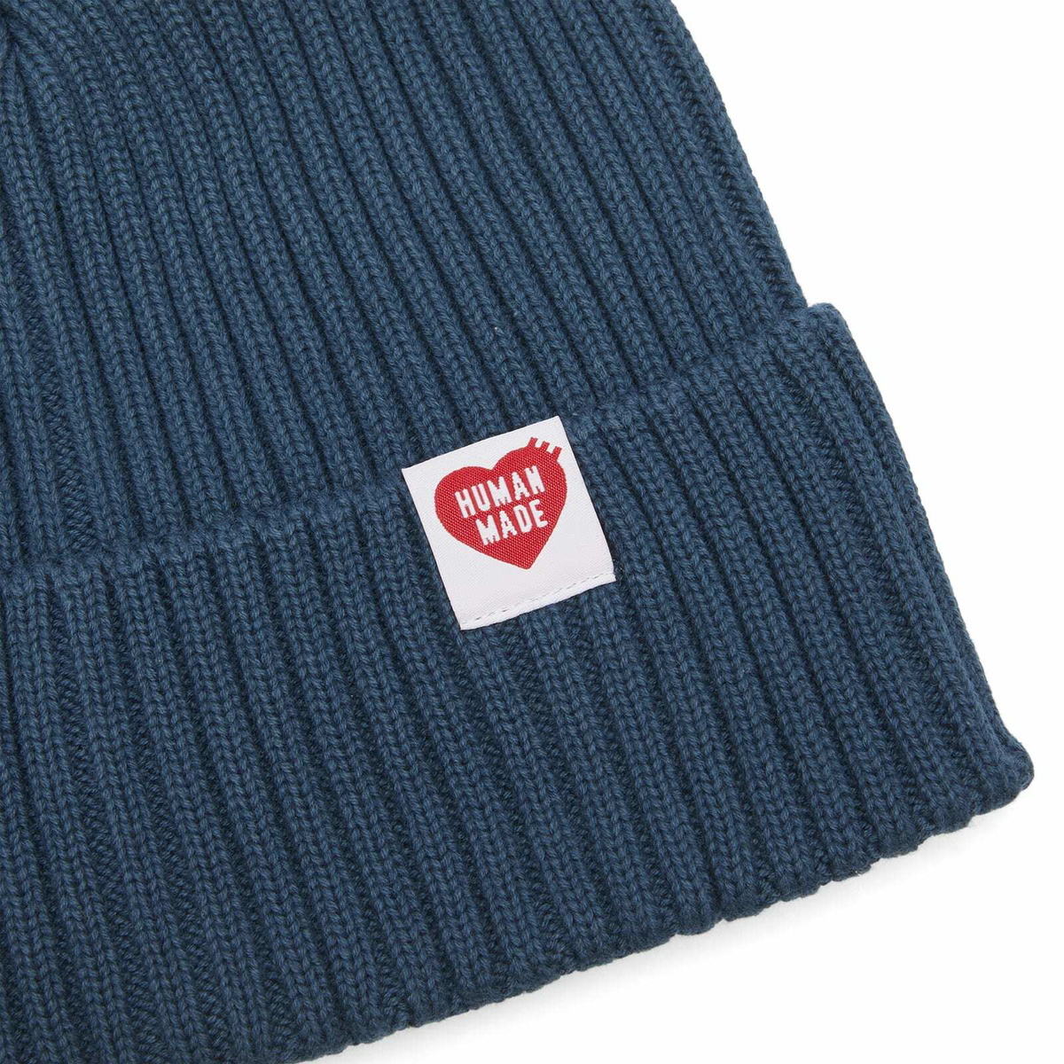 Human Made Men's Cotton Rib Beanie in Navy 