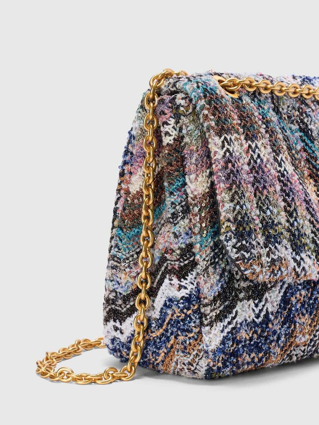 Missoni - Shoulder bag in wool blend, Women, Multicoloured