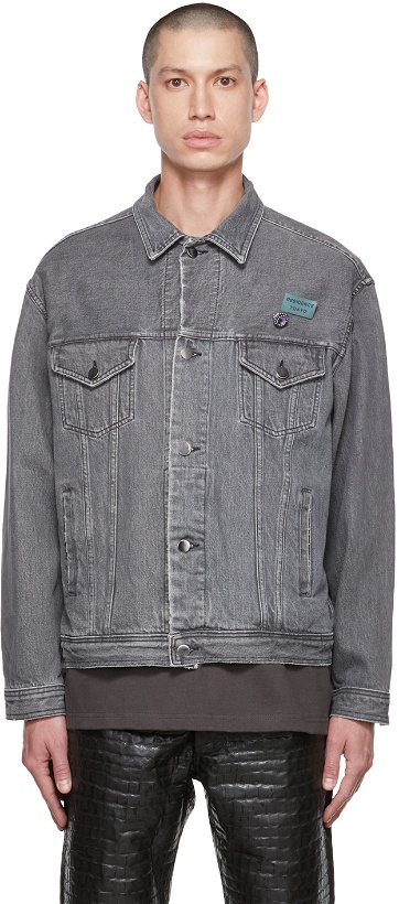 Photo: Song for the Mute Gray Worker Denim Jacket