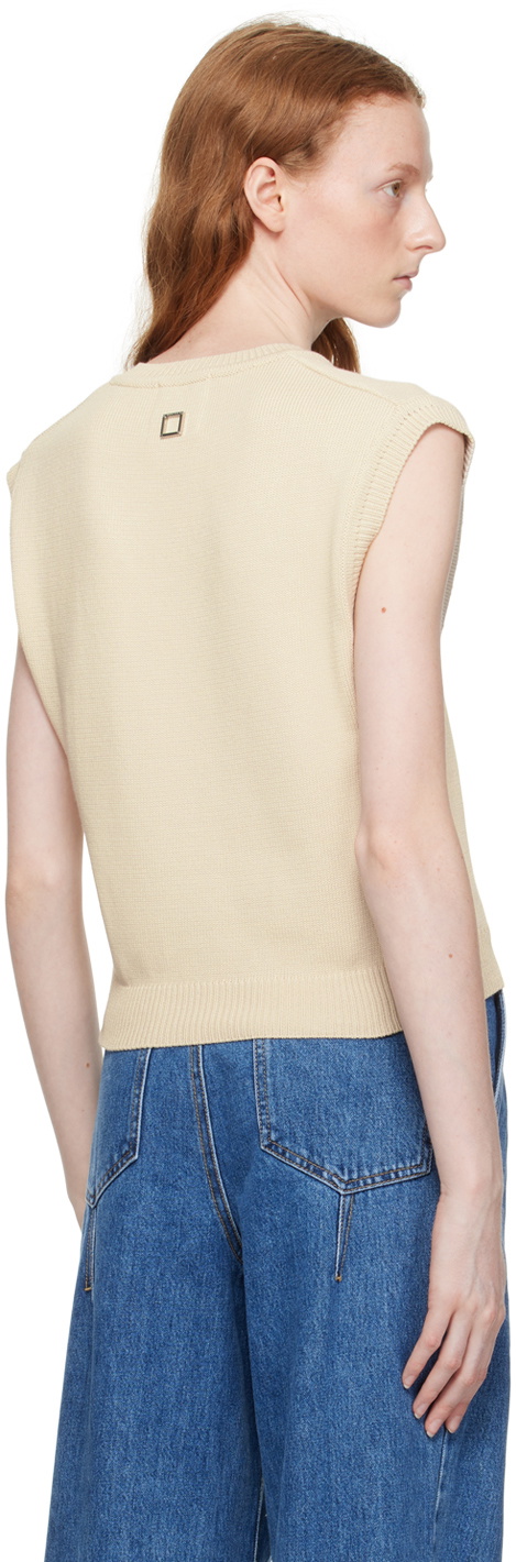 Wooyoungmi Beige Cropped Vest