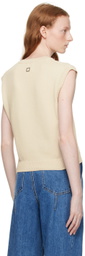 Wooyoungmi Beige Cropped Vest