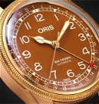 ORIS - Big Crown Pointer Date Automatic 40mm Bronze, Stainless Steel and Suede Watch, Ref. No. 01 754 7741 3166-07 5 20 74 - Brown