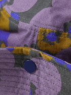 Acne Studios - Floral-Print Herringbone Cotton Bucket Hat - Purple