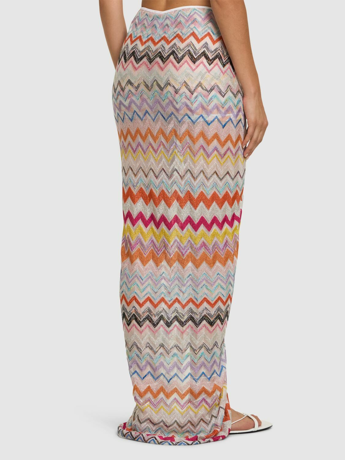 MISSONI Chevron Lurex Knotted Sarong
