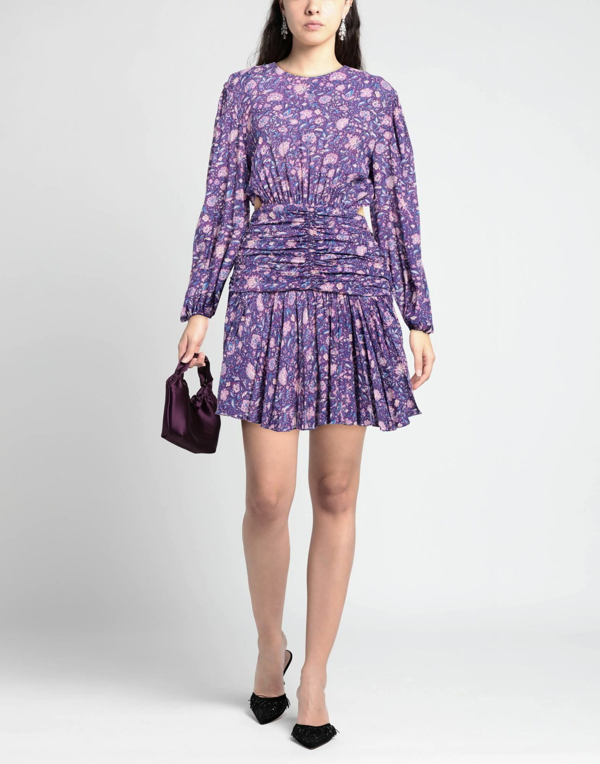 Maje Womens Mini dress in Purple