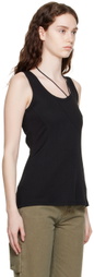 DRAE Black Scoop Neck Tank Top