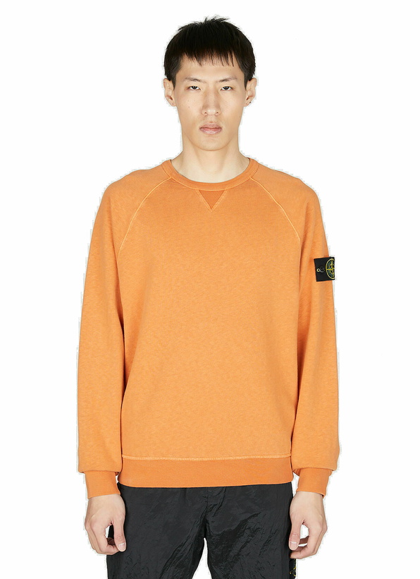 Photo: Stone Island - Compass Patch Sweater in Orange