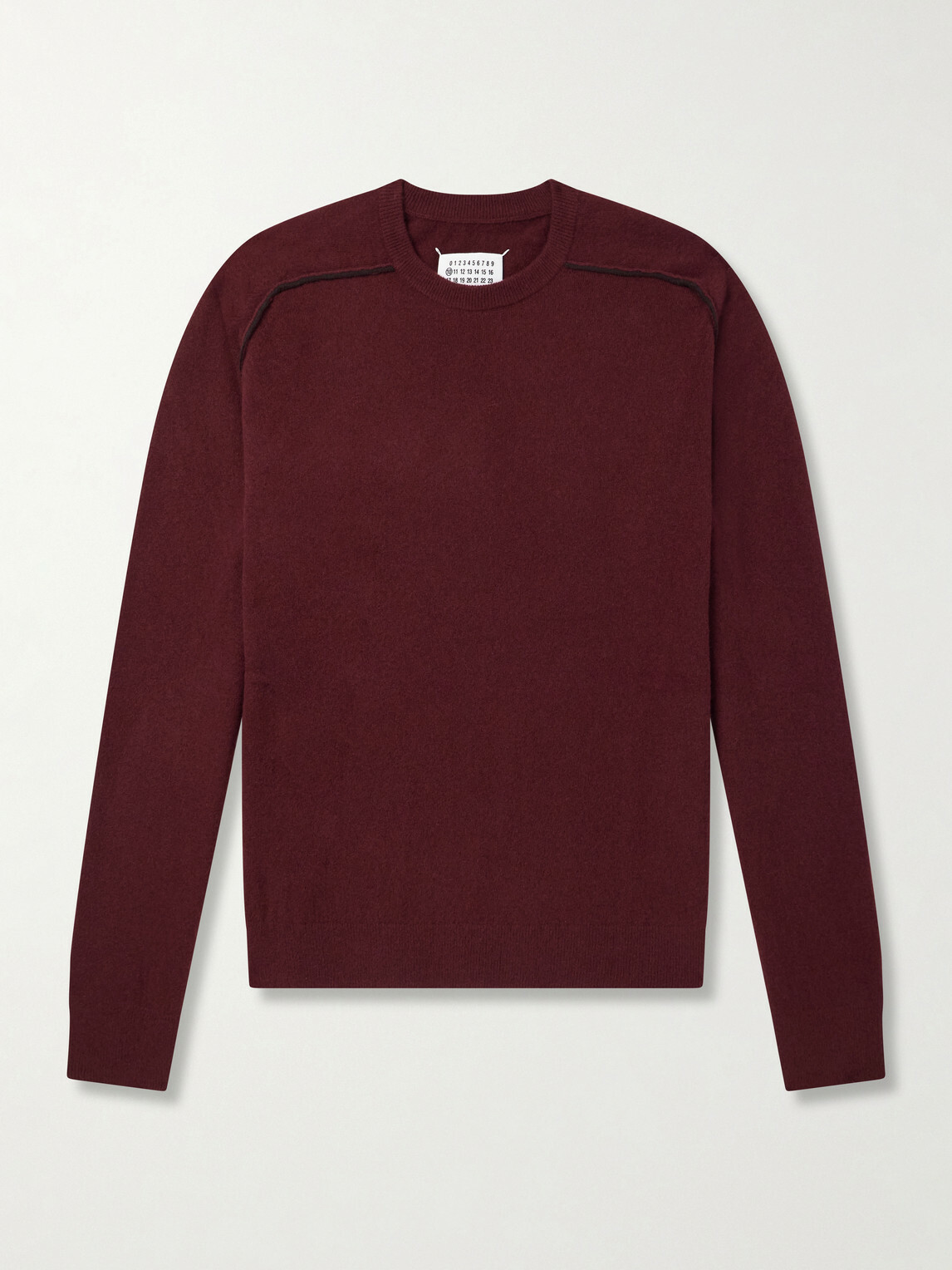 Maison Margiela - Knitted Wool Sweater - Burgundy