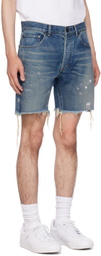 John Elliott Blue Bozeman Denim Shorts